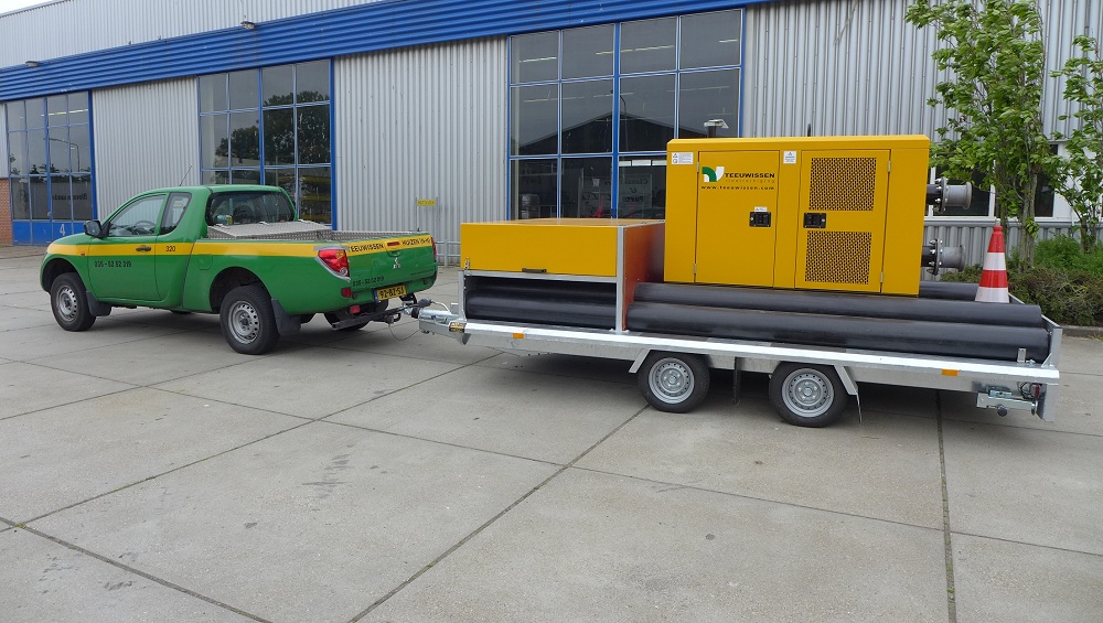 Nieuwe pomp aanhangwagen..........